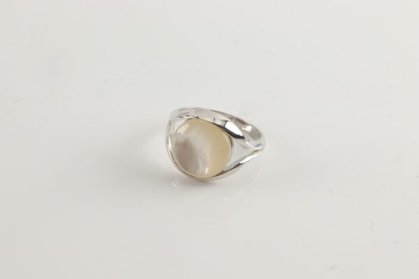 feiner Ring in Sterlingsilber mit Perlmutt – Bild 5