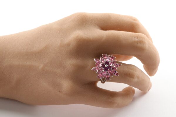 ein Schmuckstück dieser Ring in Sterlingsilber mit pink Turmalin – Bild 7