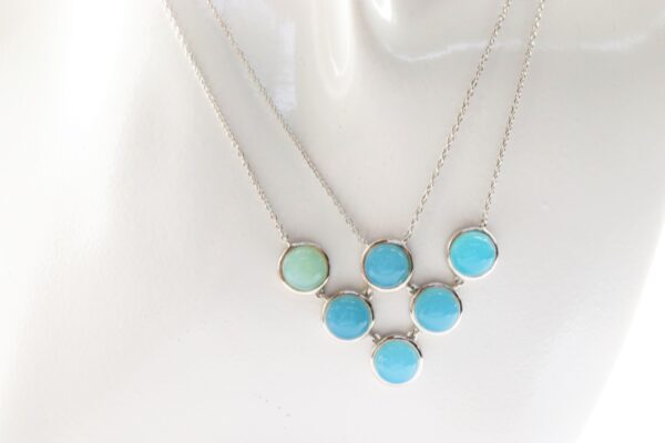 schönes Collier in Sterlingsilber mit Calcedon – Bild 5