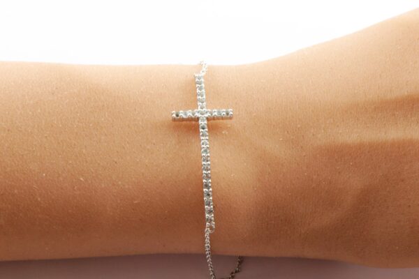 ein sehr schönes Armband in Sterlingsilber rhodiniert – Bild 4