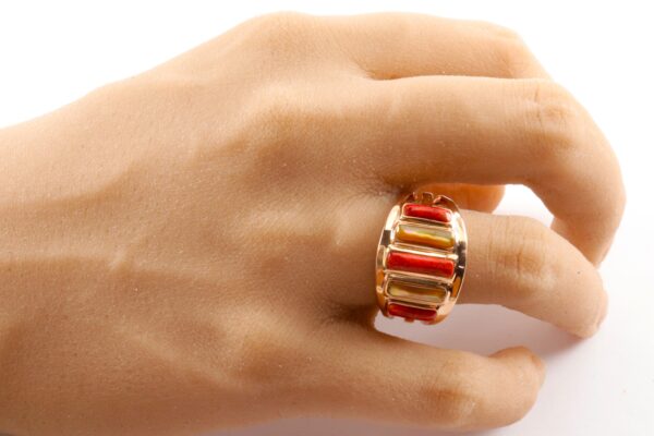 sehr feiner Ring in Sterlingsilber vergoldet – Bild 7