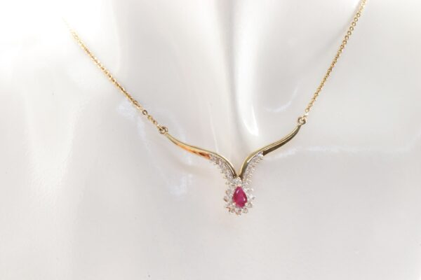 wunderschönes Collier in Sterlingsilber vergoldet – Bild 7