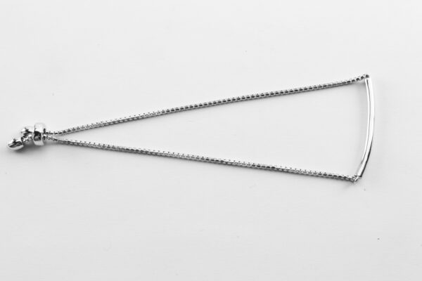 sehr feines Armband in Sterlingsilber rhodiniert – Bild 2