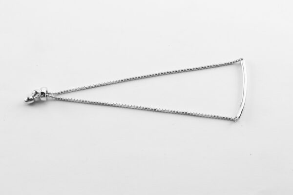 sehr feines Armband in Sterlingsilber rhodiniert
