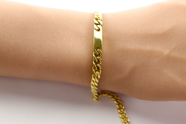 ein stabiles Armband in Sterlingsilber vergoldet – Bild 4