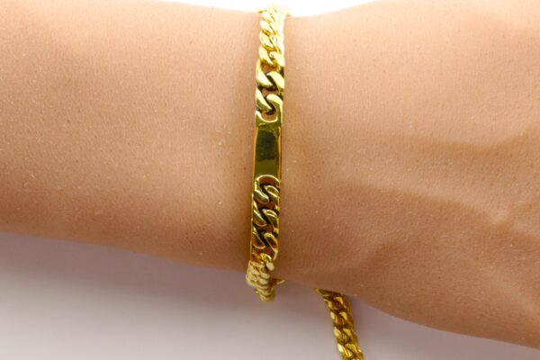 ein stabiles Armband in Sterlingsilber vergoldet – Bild 5