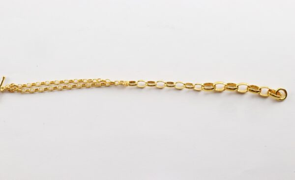 ausgefallenes Armband in Sterlingsilber vergoldet – Bild 3