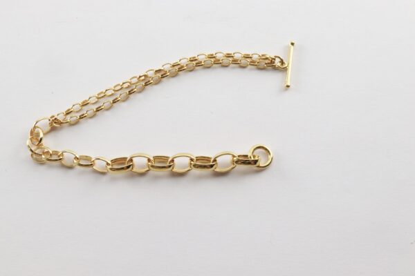 ausgefallenes Armband in Sterlingsilber vergoldet
