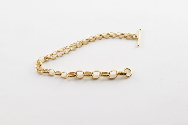 ausgefallenes Armband in Sterlingsilber vergoldet – Bild 5