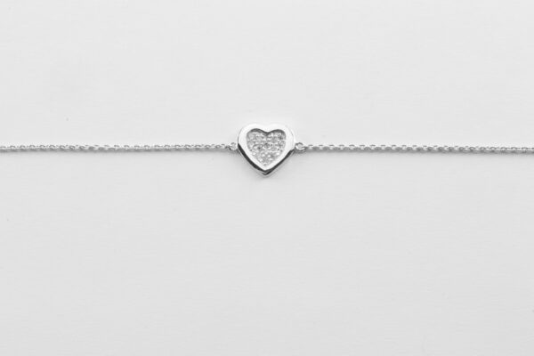 sehr feines Armband in Sterlingsilber rhodeniert – Bild 4