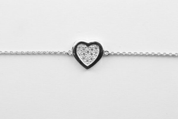 sehr feines Armband in Sterlingsilber rhodeniert – Bild 5