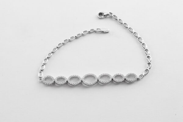 wunderschönes Silberarmband rhodiniert