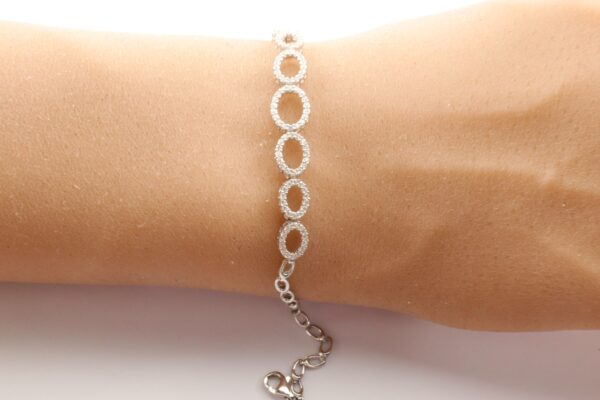wunderschönes Silberarmband rhodiniert – Bild 5