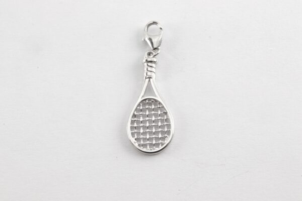 ein Tennisschläger in Sterlingsilber