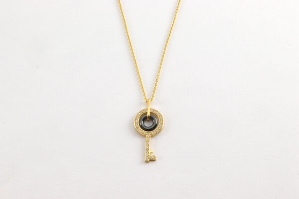 ein wunderschönes Collier in Sterlingsilber vergoldet – Bild 4
