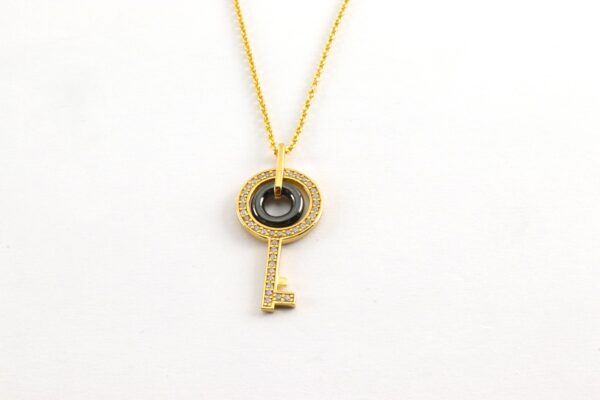 ein wunderschönes Collier in Sterlingsilber vergoldet – Bild 5