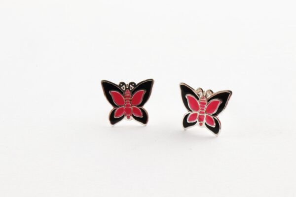 Kinderohrringe als Schmetterling in Sterlingsilber – Bild 2