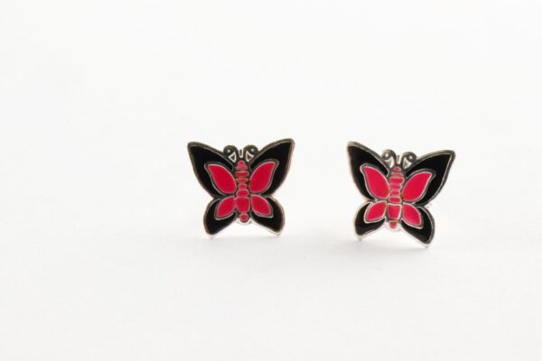 Kinderohrringe als Schmetterling in Sterlingsilber – Bild 3