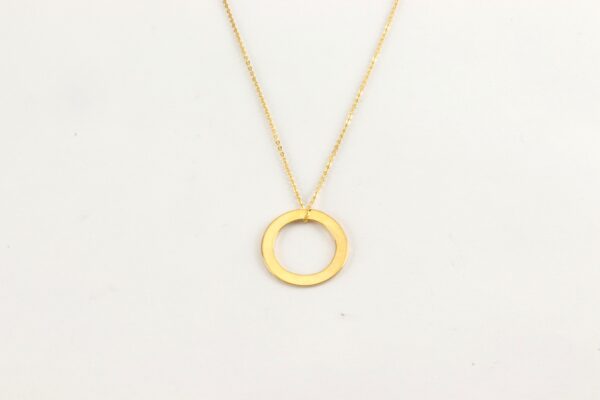 sehr feines Collier in Sterlingsilber vergoldet