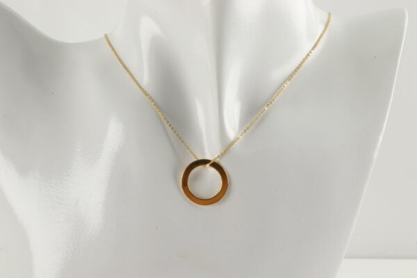 sehr feines Collier in Sterlingsilber vergoldet – Bild 3