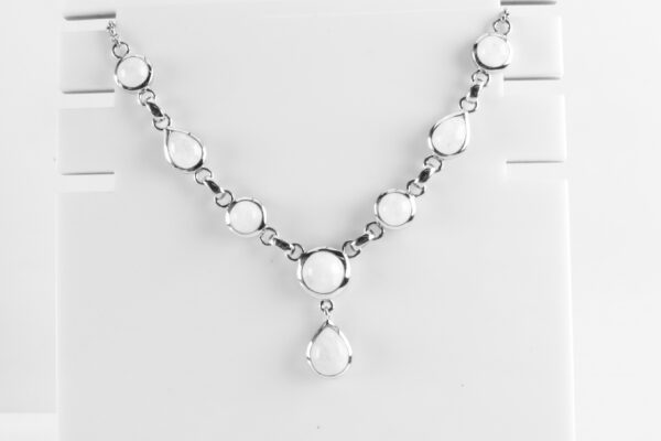 sehr schönes Collier in Sterlingsilber rhodiniert – Bild 4