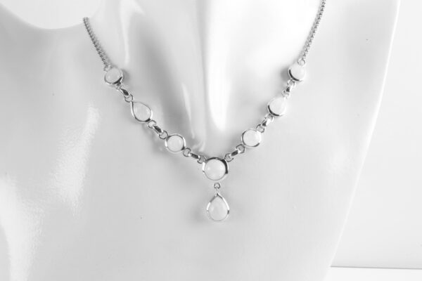 sehr schönes Collier in Sterlingsilber rhodiniert – Bild 2