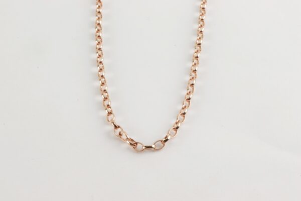 sehr schöne Kette in Sterlingsilber vergoldet ( Rotgold )