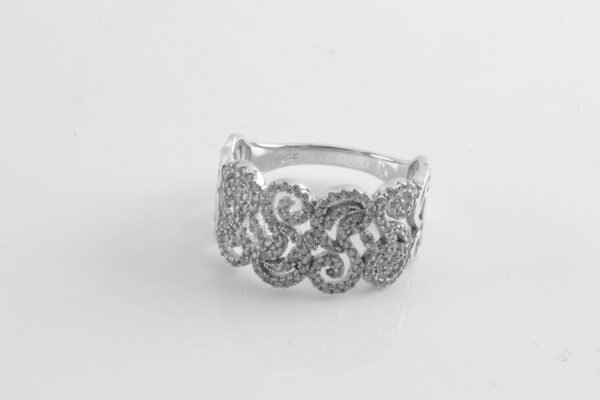 verspielter Ring in Sterlingsilber mit Zirkonia – Bild 3