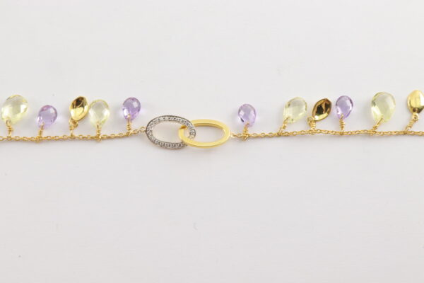spieleriches Armband in Sterlingsilber vergoldet – Bild 2