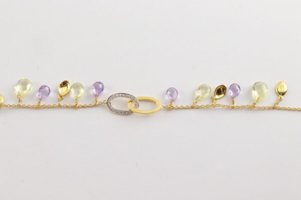 spieleriches Armband in Sterlingsilber vergoldet