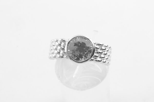 Ring in Sterlingsilber mit Zirkonia – Bild 2