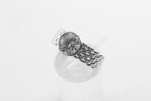 Ring in Sterlingsilber mit Zirkonia – Bild 3