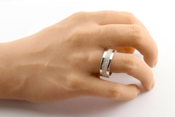 Silberring rhodiniert mit Zirkonia – Bild 6