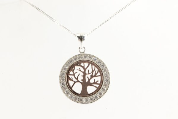 Lebensbaum in Sterlingsilber mit Kette – Bild 2