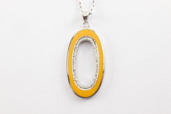 Collier in Sterlingsilber mit Zirkonia