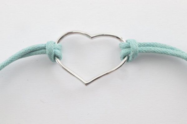modernes Armband Silber mit Lederband