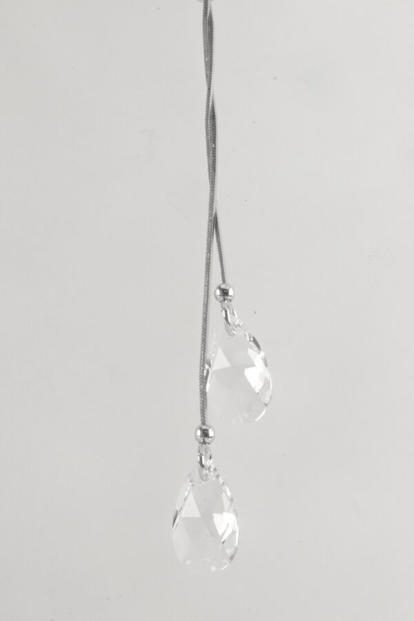 feines Collier in Sterlingsilber mit Swarowsky – Bild 3