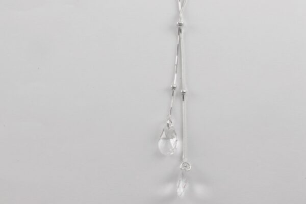 feines Collier in Sterlingsilber mit Swarowsky – Bild 4