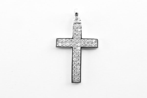Kreuz in Sterlingsilber rhodiniert – Bild 4
