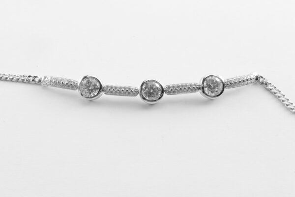 Armband in Sterlingsilber rhodiniert – Bild 4