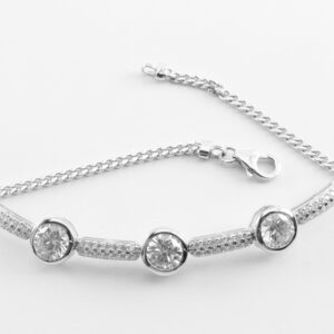 Armband in Sterlingsilber rhodiniert