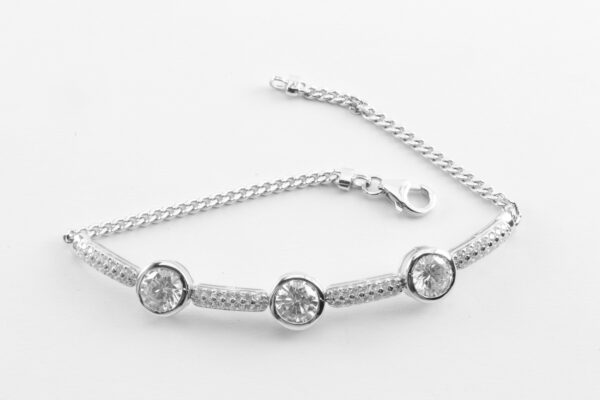 Armband in Sterlingsilber rhodiniert
