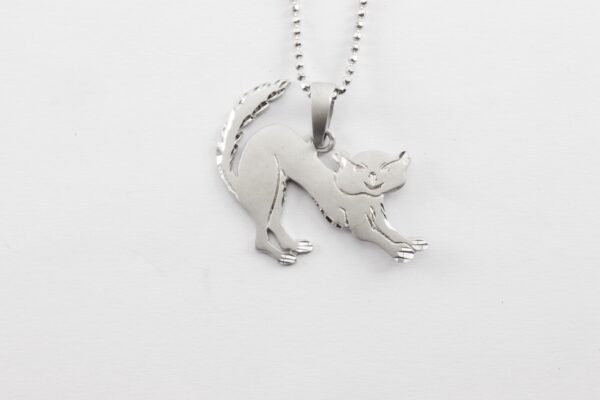 Collier in Sterlingsilber mit Katze – Bild 6