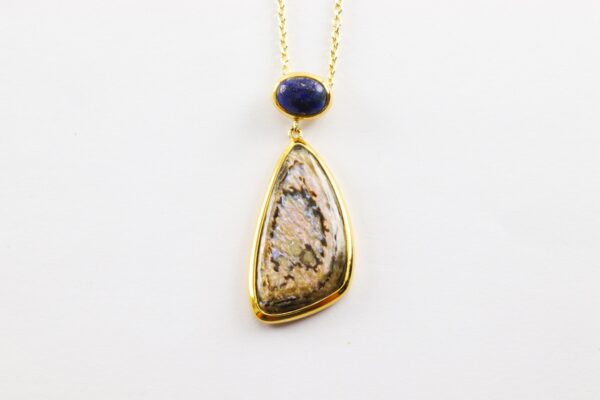 Collier in Sterlingsilber vergoldet – Bild 2