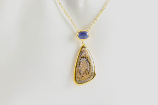 Collier in Sterlingsilber vergoldet – Bild 6