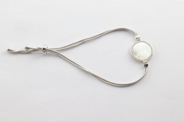 Armband in Sterlingsilber mit Perlmutt und Zirkonia – Bild 6