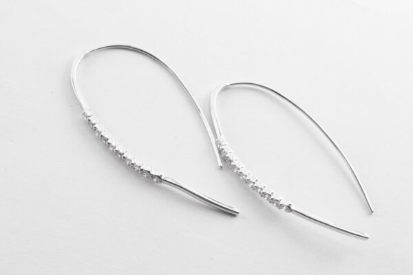 Ohrringe in Sterlingsilber mit Zirkonia