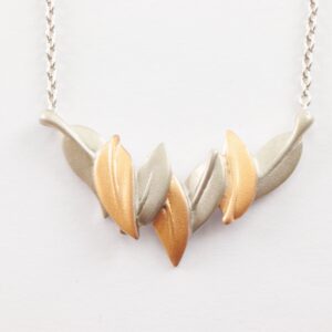 Collier in Sterlingsilber z.T. vergoldet