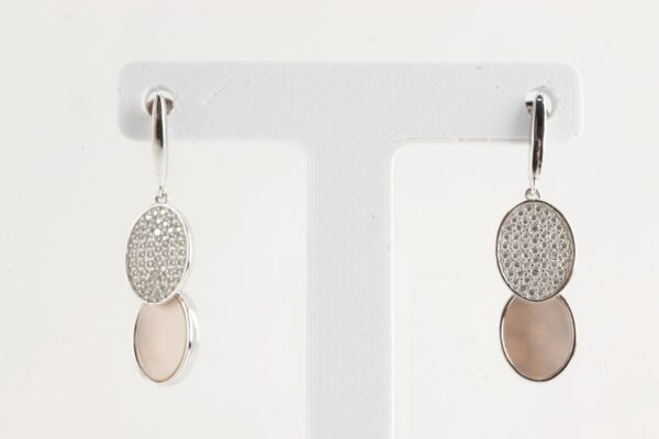Ohrstecker in Sterlingsilber mit Perlmutt