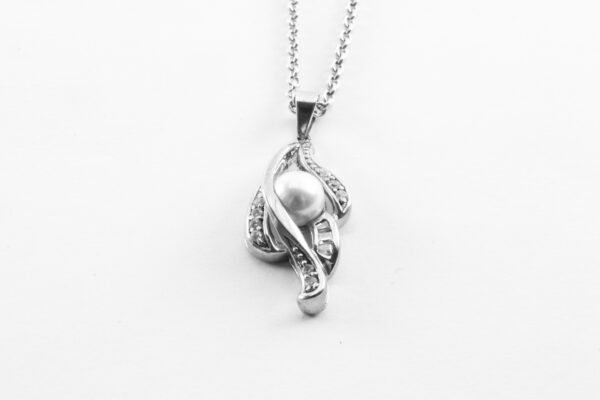 Collier in Sterlingsilber mit SWZ- Perle – Bild 2